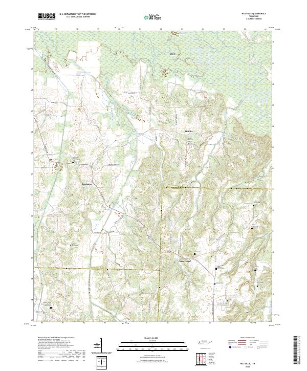Hillville topographic map thumbnail