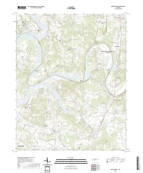 Hunters Point topographic map thumbnail