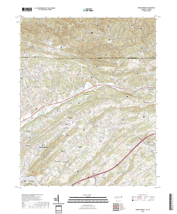 Indian Springs topographic map thumbnail