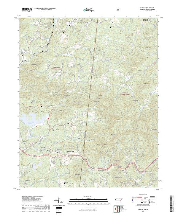 Isabella topographic map thumbnail
