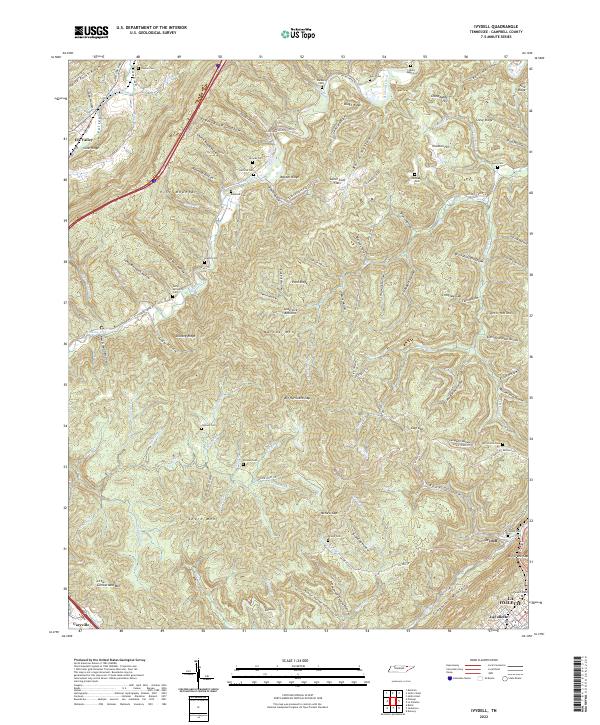 Ivydell topographic map thumbnail