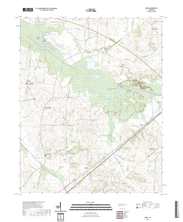 Jones topographic map thumbnail