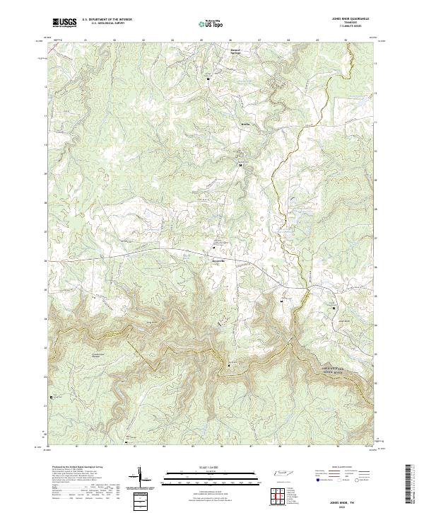 Jones Knob topographic map thumbnail