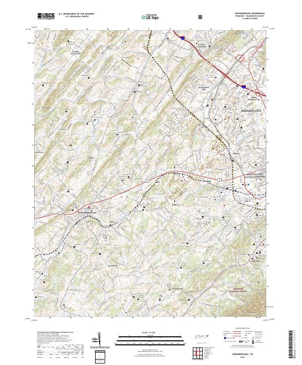 Jonesborough topographic map thumbnail