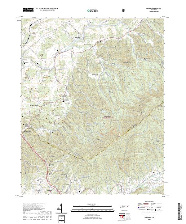 Keenburg topographic map thumbnail