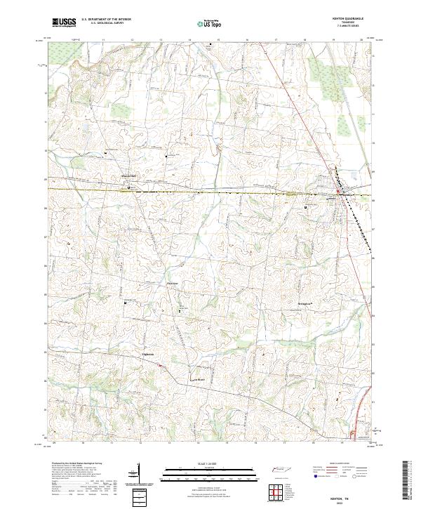 Kenton topographic map thumbnail