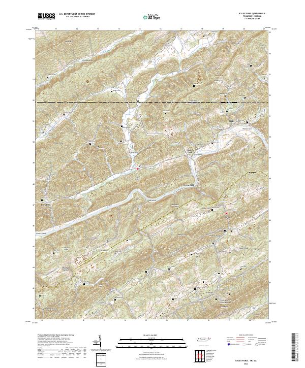 Kyles Ford topographic map thumbnail