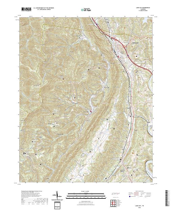 Lake City topographic map thumbnail