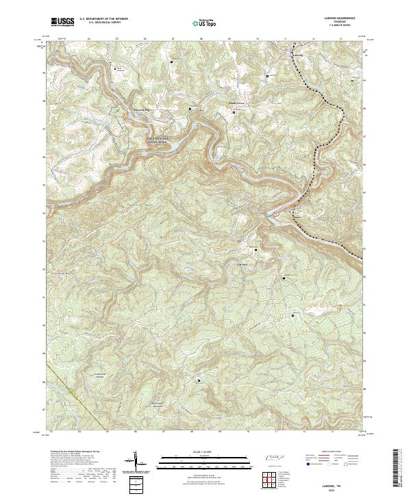 Lancing topographic map thumbnail