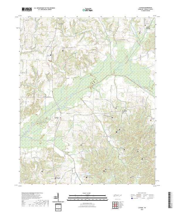 Latham topographic map thumbnail
