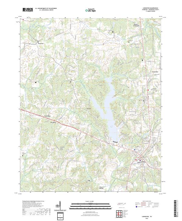 Lexington topographic map thumbnail