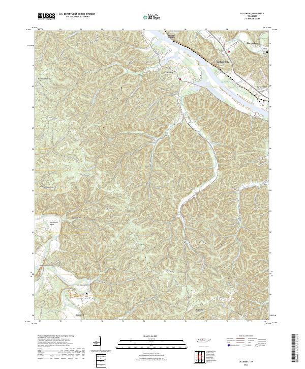 Lillamay topographic map thumbnail
