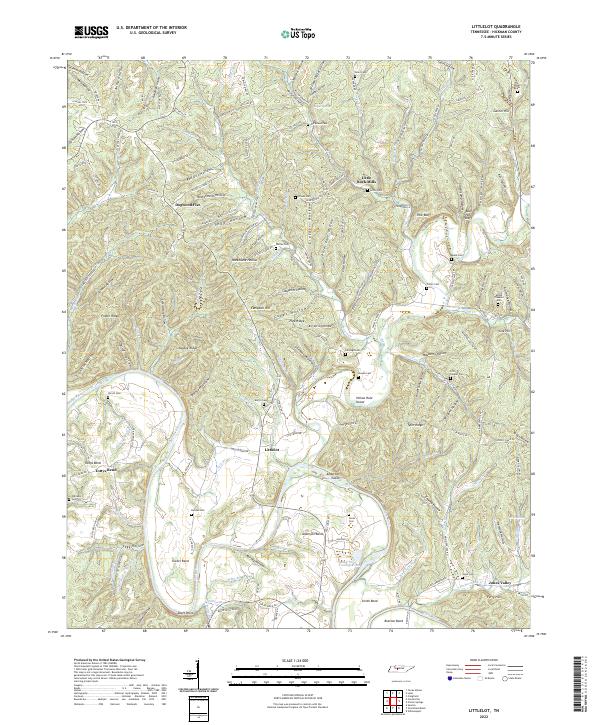 Littlelot topographic map thumbnail