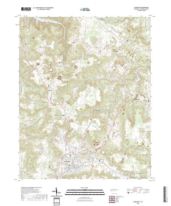 Livingston topographic map thumbnail