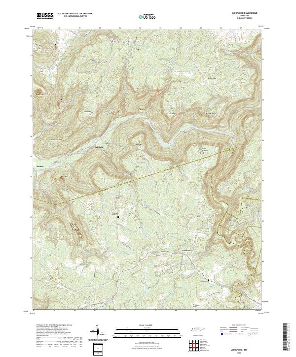 Lonewood topographic map thumbnail
