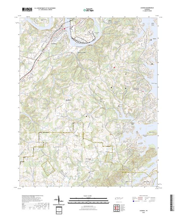 Loudon topographic map thumbnail