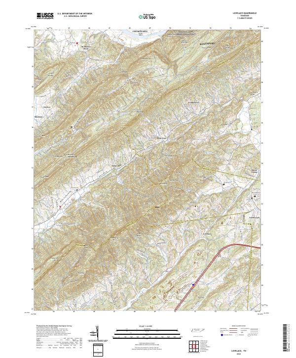 Lovelace topographic map thumbnail