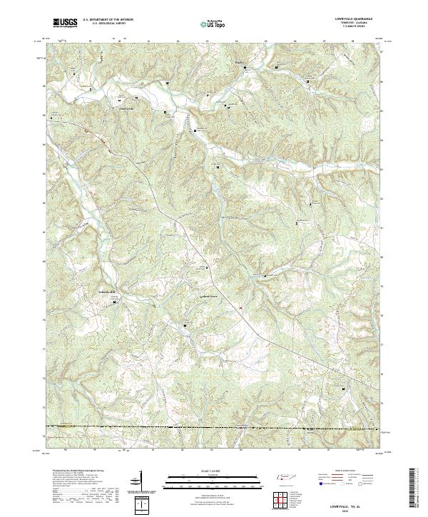 Lowryville topographic map thumbnail