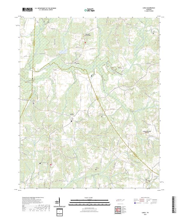 Luray topographic map thumbnail