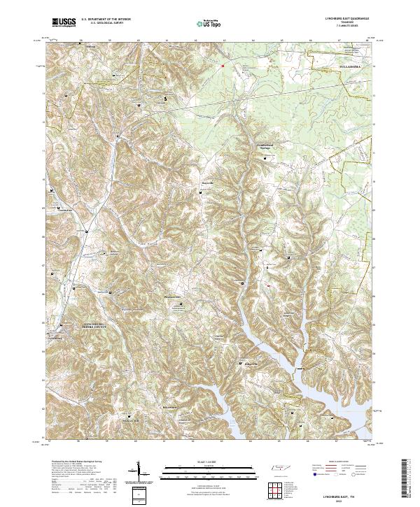 Lynchburg East topographic map thumbnail