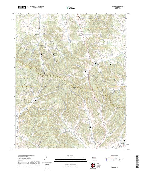 Lynnville topographic map thumbnail