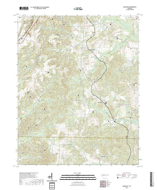 Mansfield topographic map thumbnail