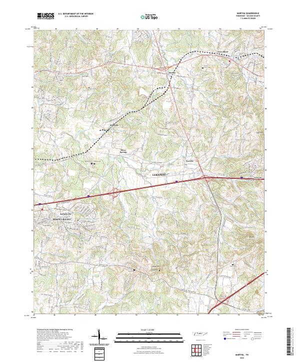 Martha topographic map thumbnail