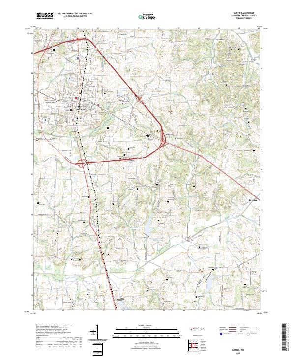 Martin topographic map thumbnail