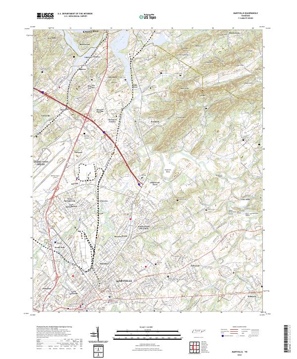 Maryville topographic map thumbnail