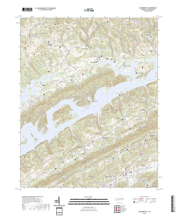 Maynardville topographic map thumbnail