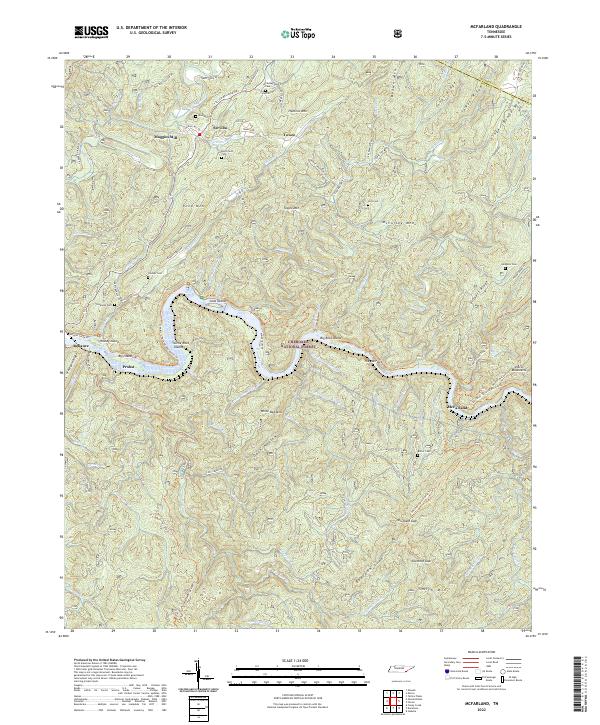 McFarland topographic map thumbnail