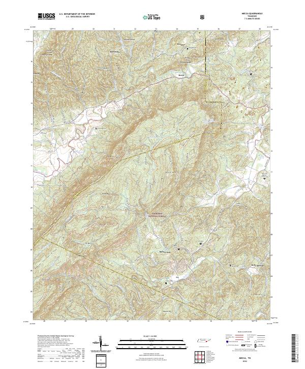 Mecca topographic map thumbnail