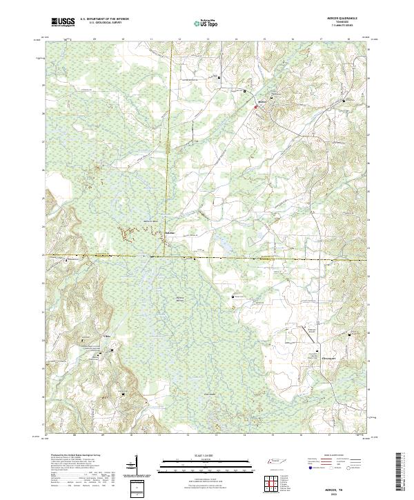 Mercer topographic map thumbnail