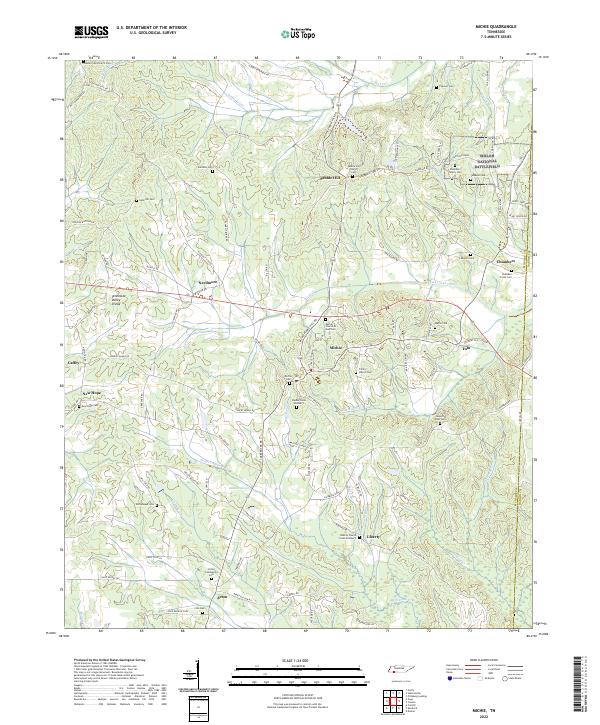 Michie topographic map thumbnail