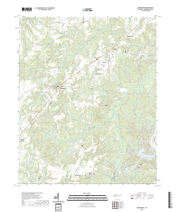 Middleburg topographic map thumbnail
