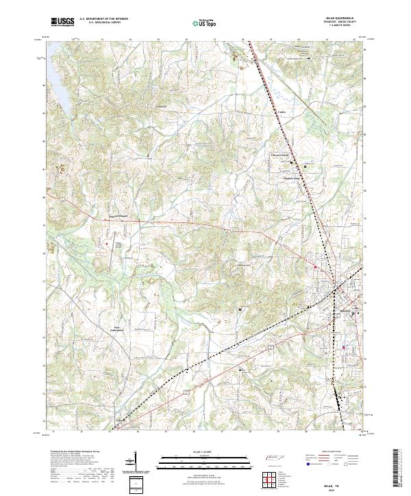 Milan topographic map thumbnail