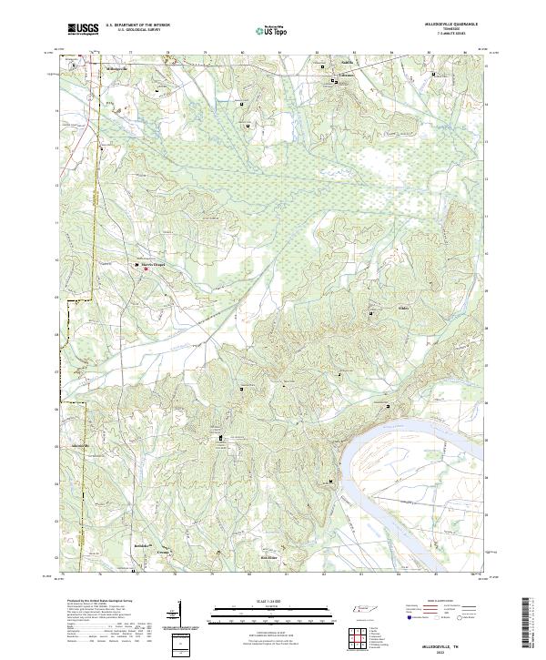 Milledgeville topographic map thumbnail