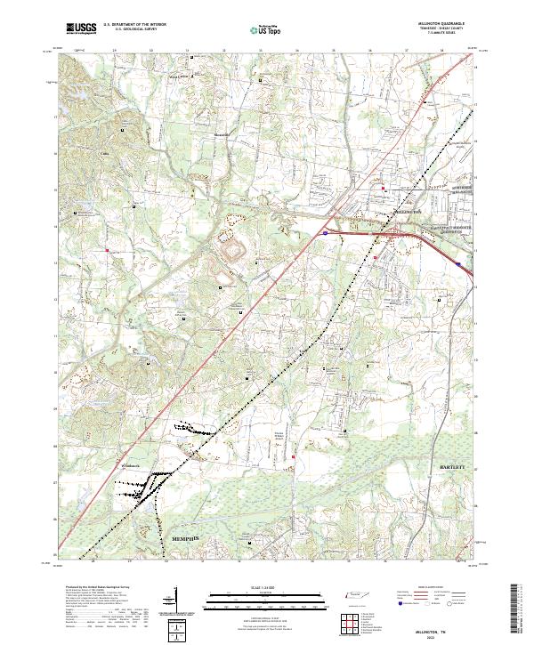 Millington topographic map thumbnail