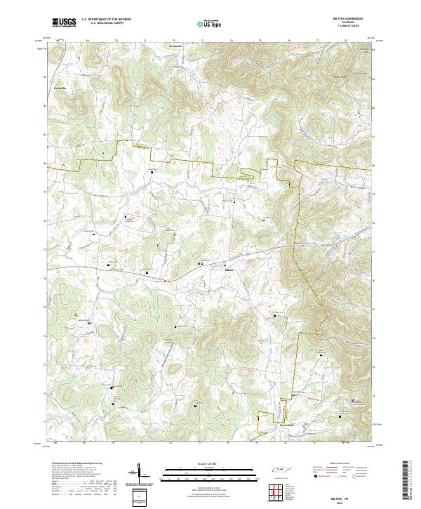 Milton topographic map thumbnail