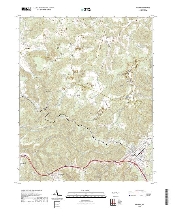 Monterey topographic map thumbnail