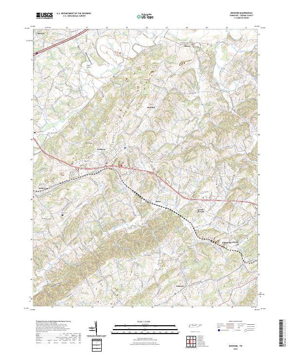 Mosheim topographic map thumbnail