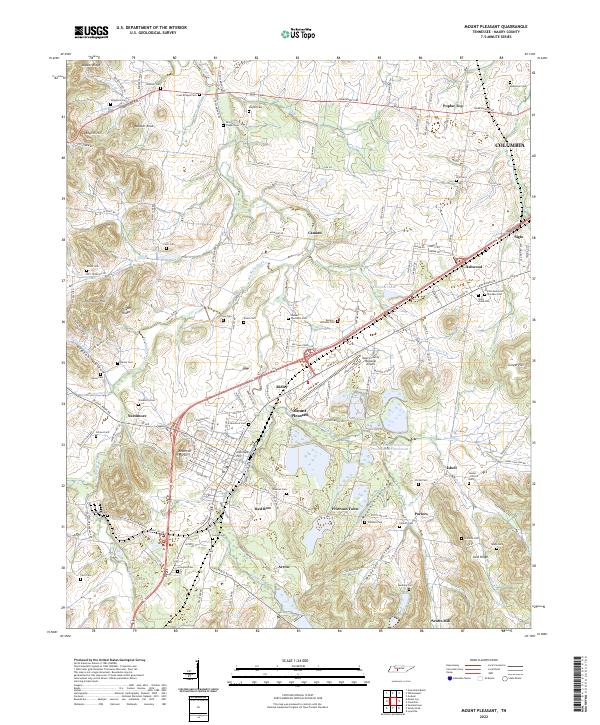 Mount Pleasant topographic map thumbnail