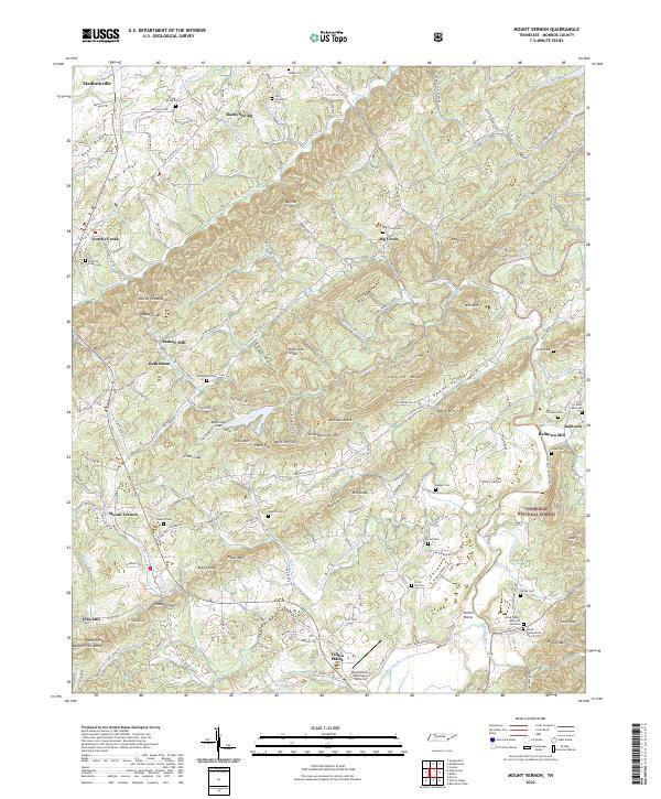 Mount Vernon 2022 topographic map thumbnail