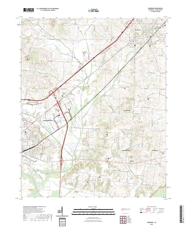 Newbern 2022 topographic map thumbnail