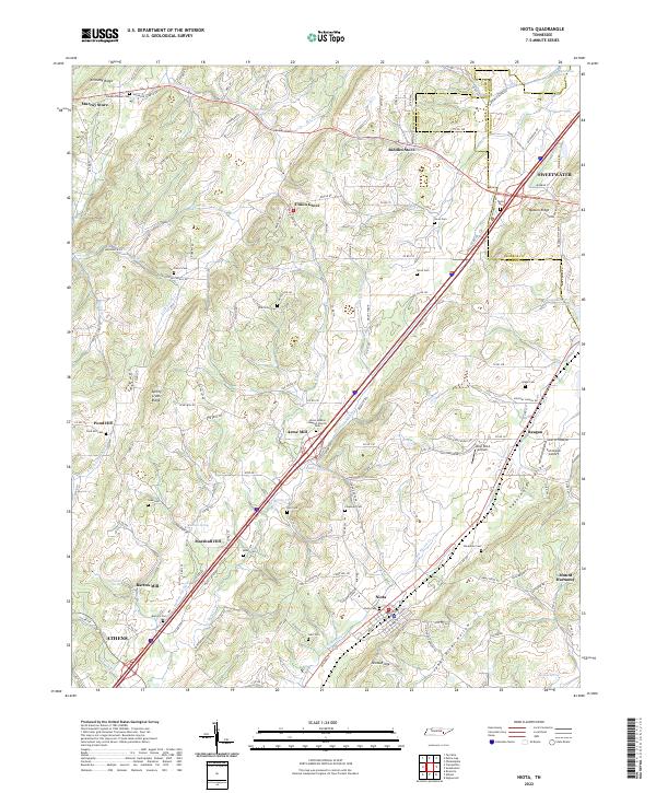 Niota 2022 topographic map thumbnail