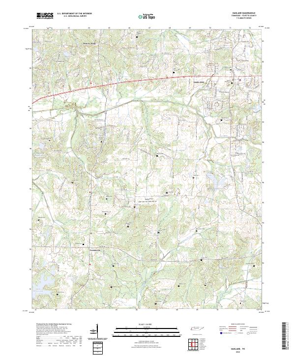Oakland topographic map thumbnail