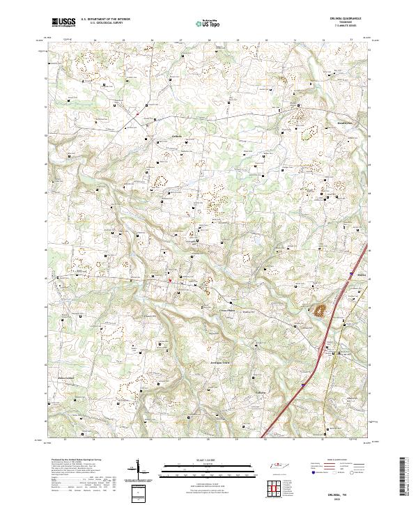 Orlinda 2022 topographic map thumbnail
