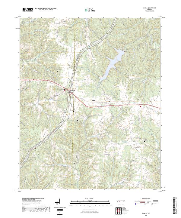 Ovilla topographic map thumbnail