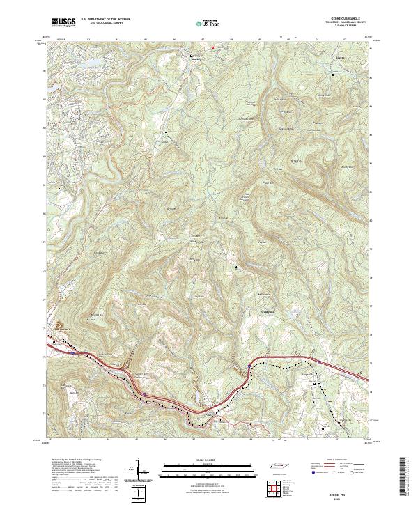 Ozone 2022 topographic map thumbnail