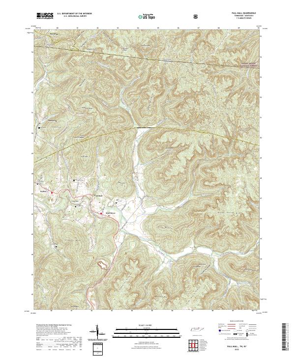 Pall Mall topographic map thumbnail